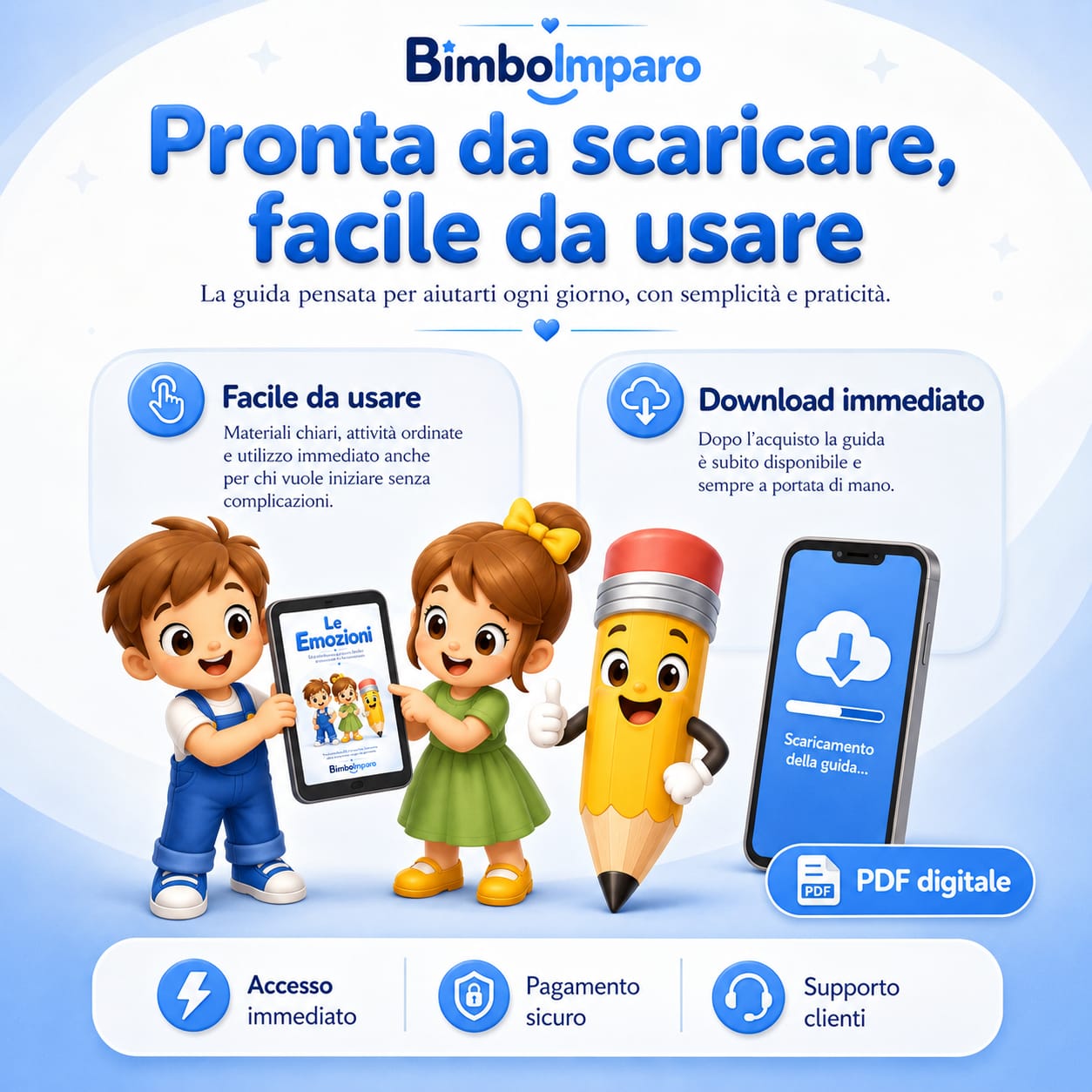 Le Emozioni - Guida PDF illustrata per bambini e genitori
