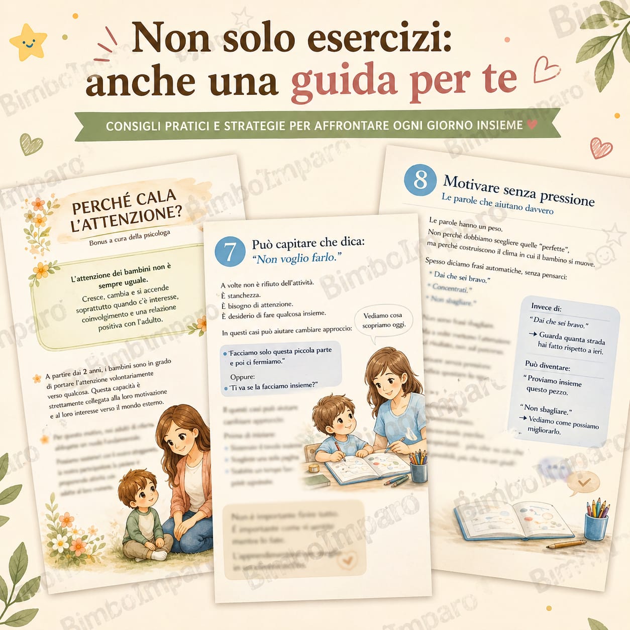 Le 2 Guide PDF per Accompagnare tuo Figlio nella Scrittura con Serenità (3–6 anni)