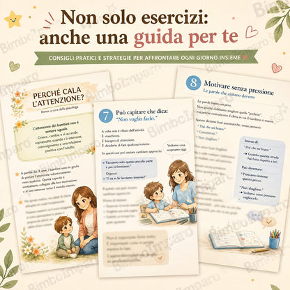 Le 2 Guide PDF per Accompagnare tuo Figlio nella Scrittura con Serenità (3–6 anni)