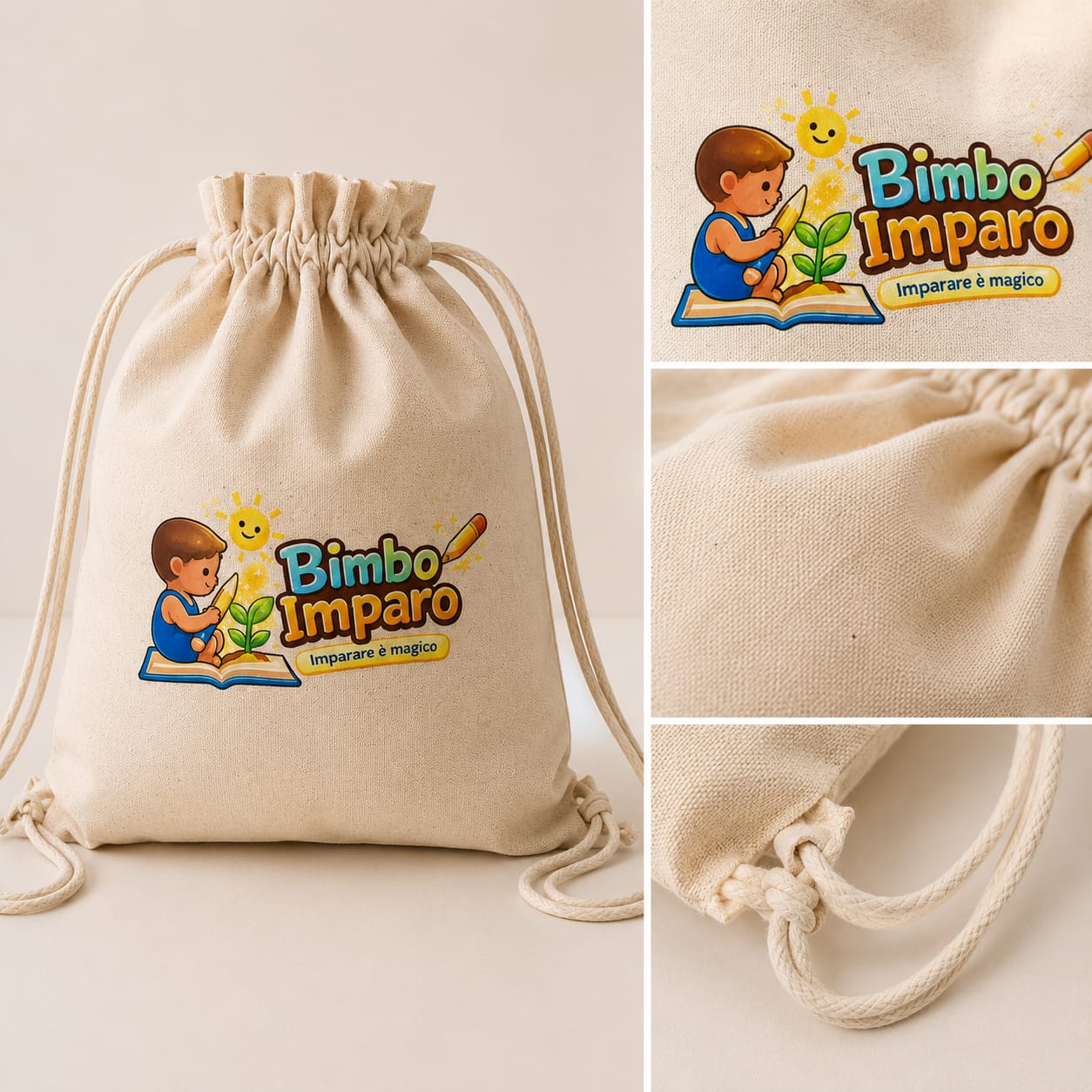 Sacchetta BimboImparo in cotone 100%